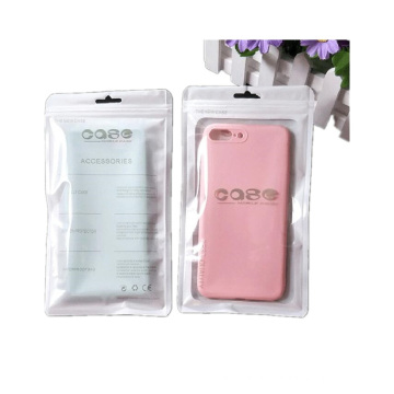 5.5 inches phone case bag iphone6 self sealed semi-transparent mobile phone case customize